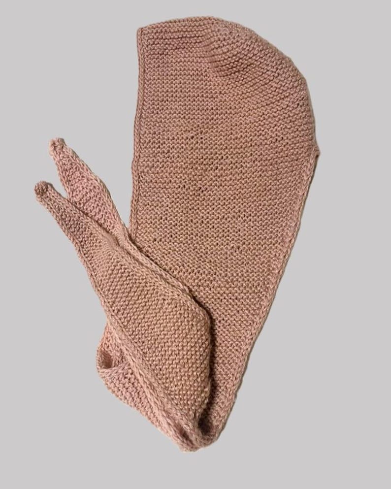 Hooded Scarf Knitting Pattern