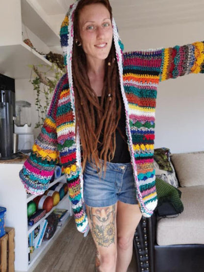 Scrap Yarn Cardigan pattern