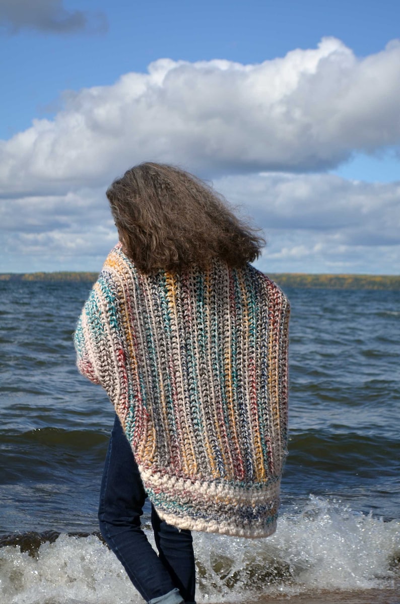 Easy Crochet Pattern Luxe Oversized Shrug Cardigan