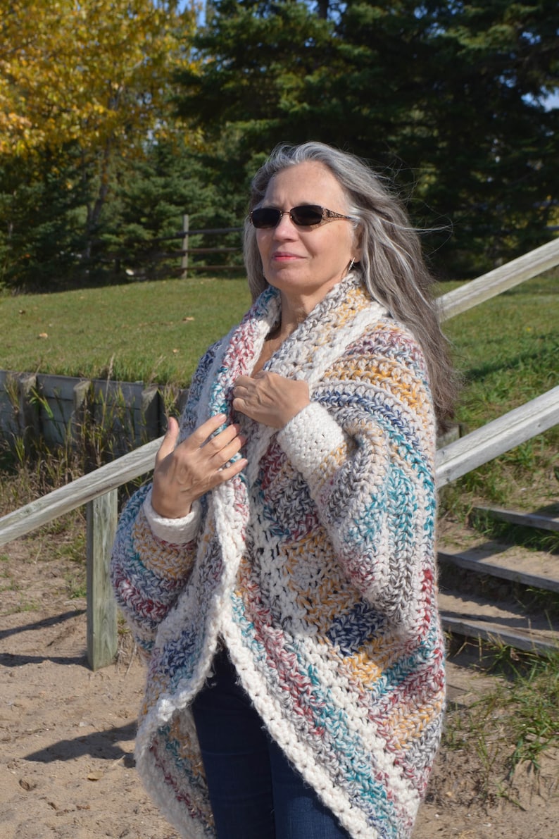 Easy Crochet Pattern Luxe Oversized Shrug Cardigan