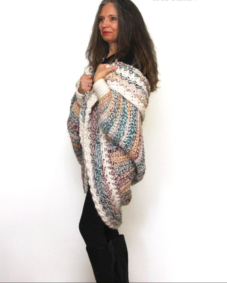 Easy Crochet Pattern Luxe Oversized Shrug Cardigan