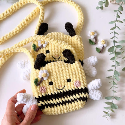 Crochet Bee Bag Pattern for Kids