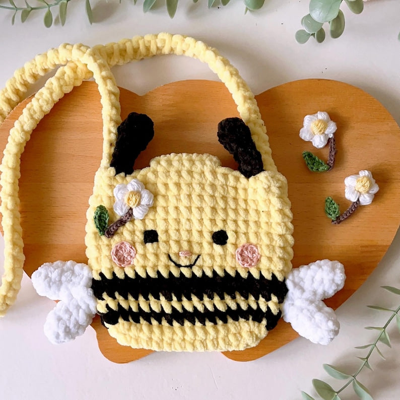 Crochet Bee Bag Pattern for Kids