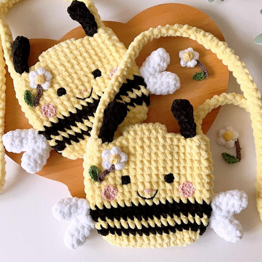 Crochet Bee Bag Pattern for Kids