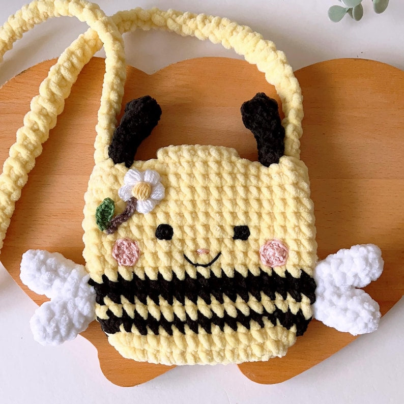 Crochet Bee Bag Pattern for Kids
