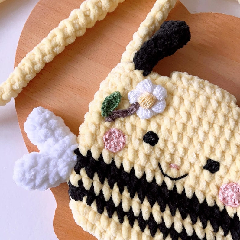 Crochet Bee Bag Pattern for Kids