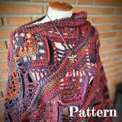 RooibosTea Poncho crochet pattern