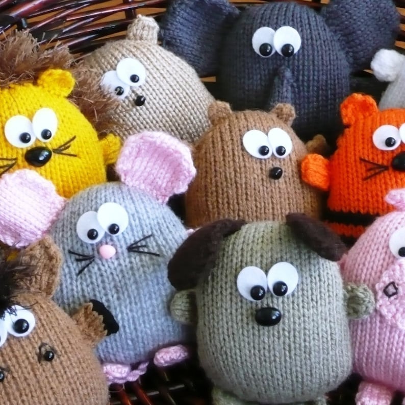 Peter's Pals animals knitting pattern