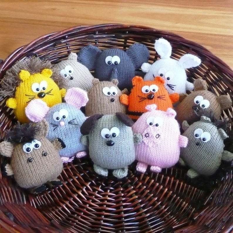 Peter's Pals animals knitting pattern