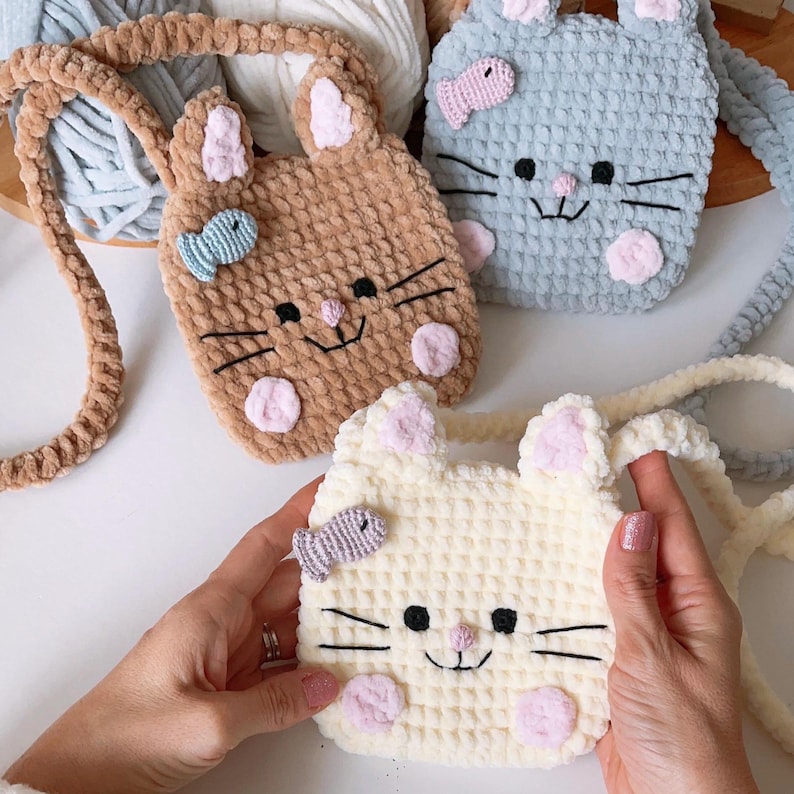 Crochet Cat Bag Pattern