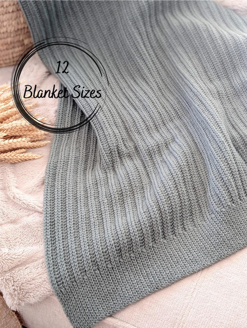 Knit-Look Throw Textured Crochet Blanket Pattern
