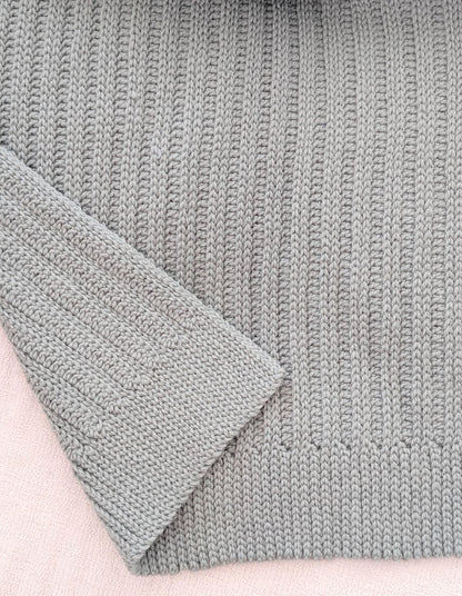 Knit-Look Throw Textured Crochet Blanket Pattern