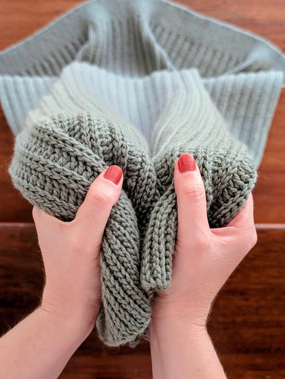 Knit-Look Throw Textured Crochet Blanket Pattern