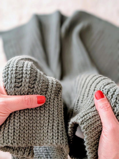 Knit-Look Throw Textured Crochet Blanket Pattern
