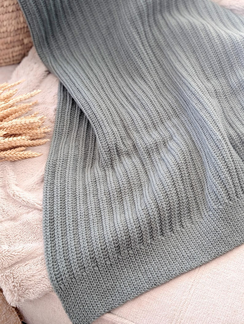 Knit-Look Throw Textured Crochet Blanket Pattern
