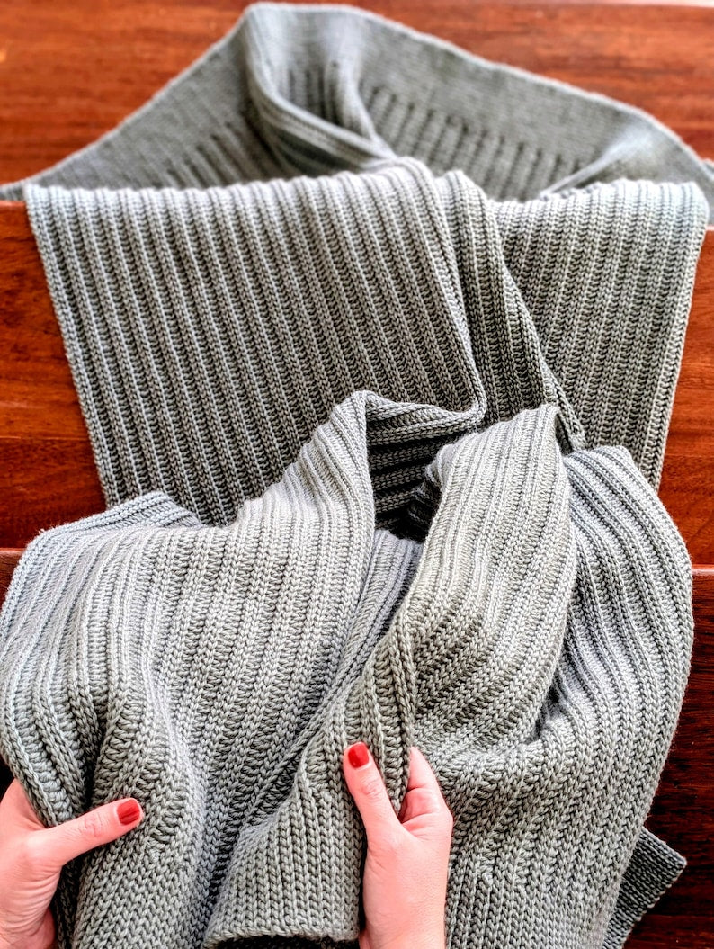 Knit-Look Throw Textured Crochet Blanket Pattern
