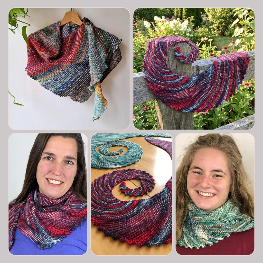 Beginner Garter Stitch Shawl Knitting Pattern