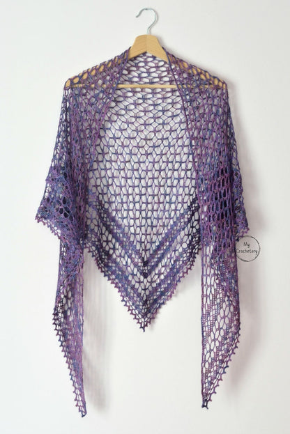 Crochet Nightfall Shawl Pattern