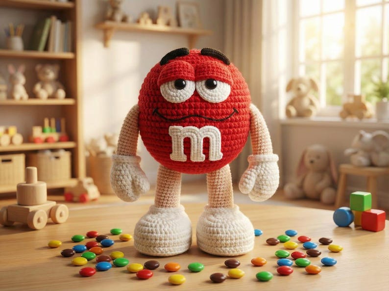 Red Candy Amigurumi Crochet Pattern