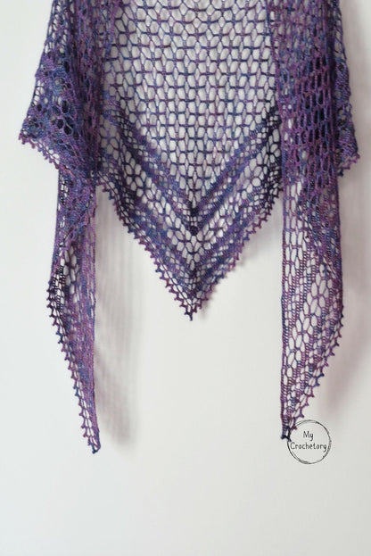 Crochet Nightfall Shawl Pattern