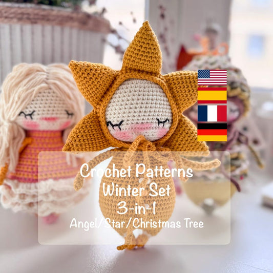 Winter Crochet PATTERN SET