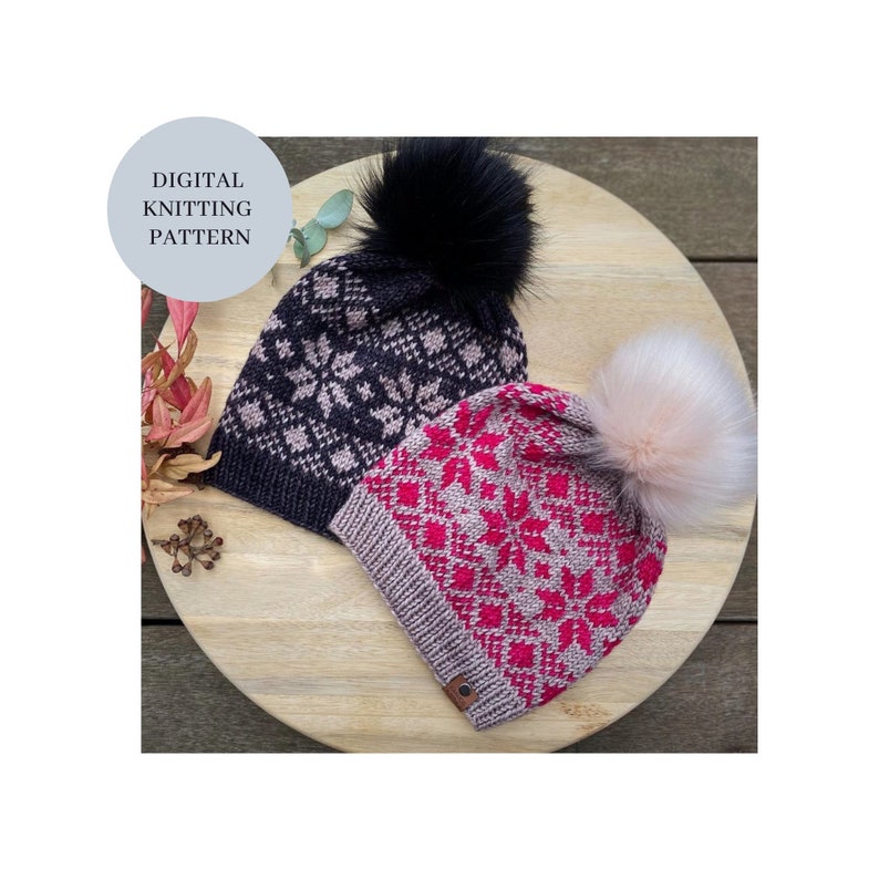 Fair Isle Beanie Knitting Pattern