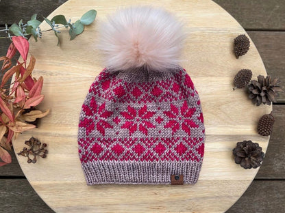 Fair Isle Beanie Knitting Pattern
