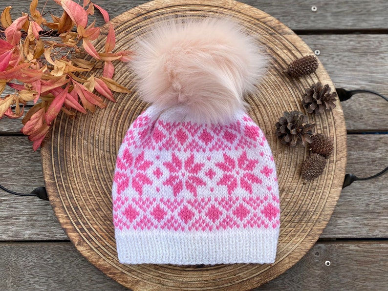 Fair Isle Beanie Knitting Pattern