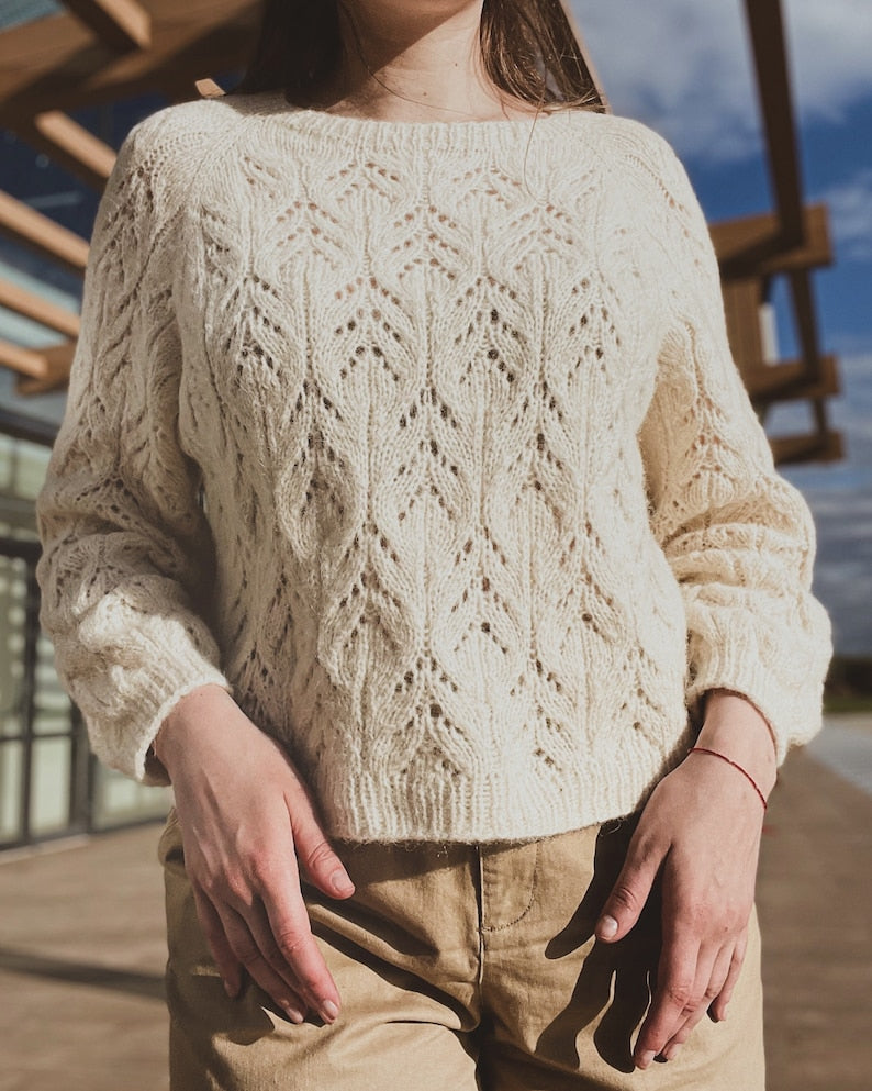 Rosental Lace Sweater Knitting Pattern