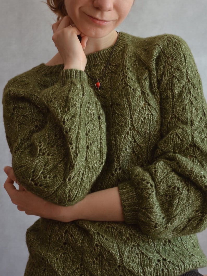 Rosental Lace Sweater Knitting Pattern