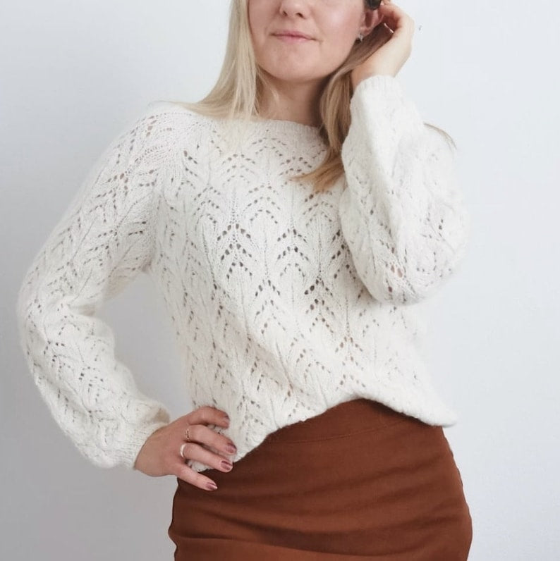 Rosental Lace Sweater Knitting Pattern