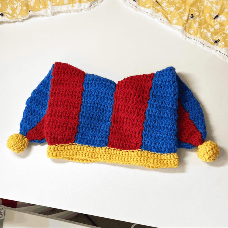 Crochet Two-Point Jesters Hat Digital Pattern