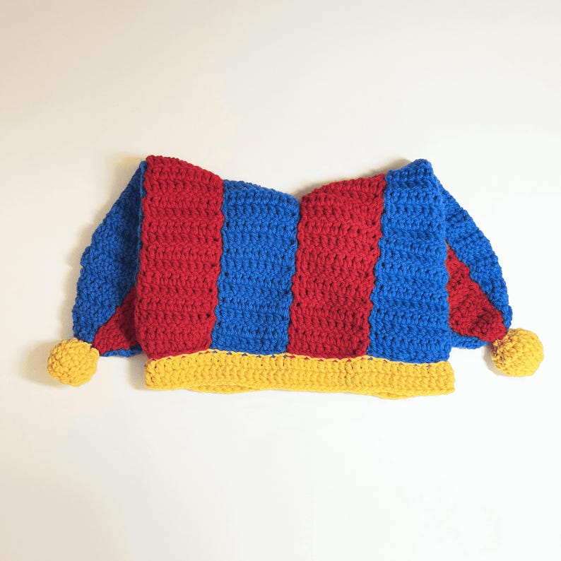 Crochet Two-Point Jesters Hat Digital Pattern