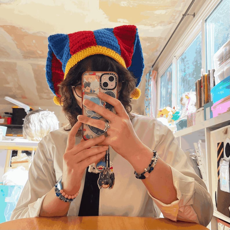 Crochet Two-Point Jesters Hat Digital Pattern