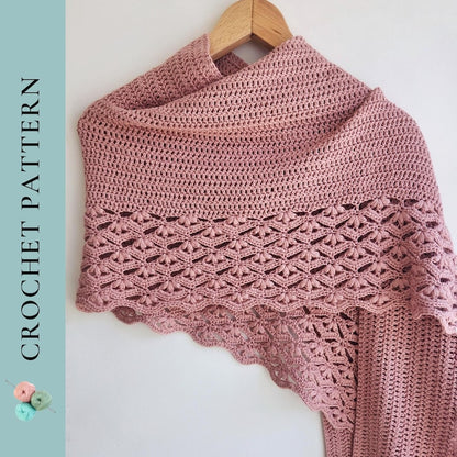 Crochet Wrap Lace Shawl Pattern