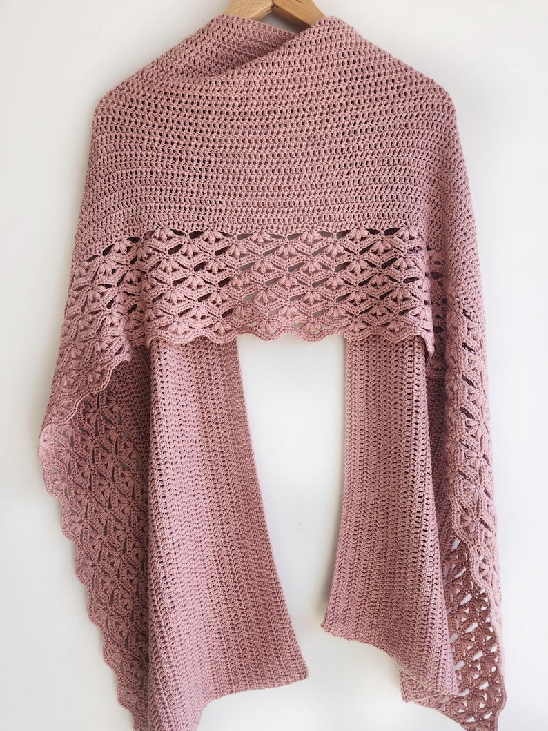 Crochet Wrap Lace Shawl Pattern