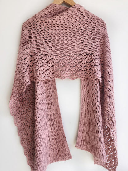 Crochet Wrap Lace Shawl Pattern