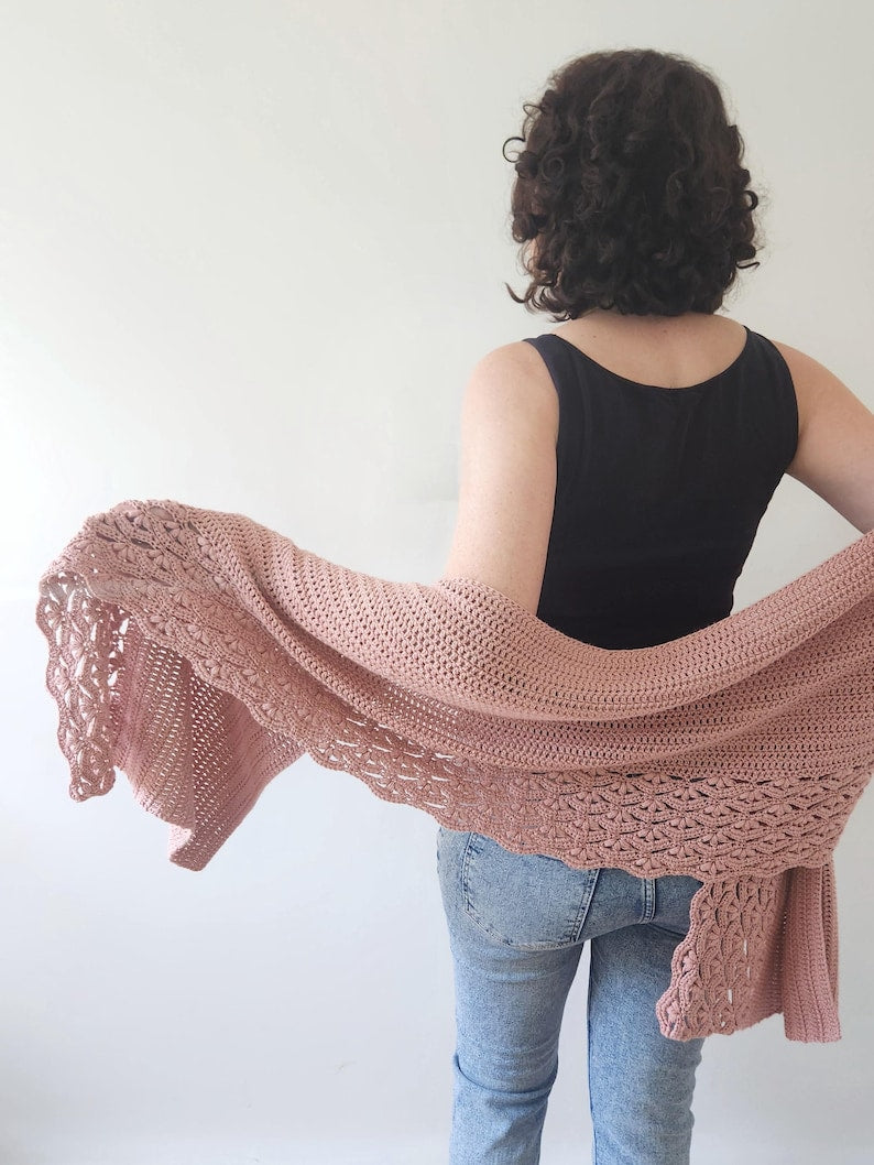 Crochet Wrap Lace Shawl Pattern