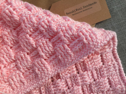 Crochet Blanket Basketweave/Waffle Pattern