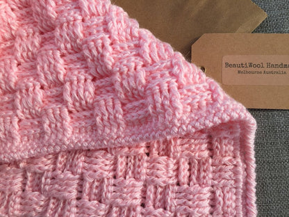 Crochet Blanket Basketweave/Waffle Pattern