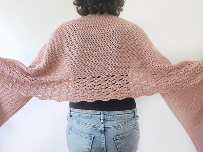 Crochet Wrap Lace Shawl Pattern