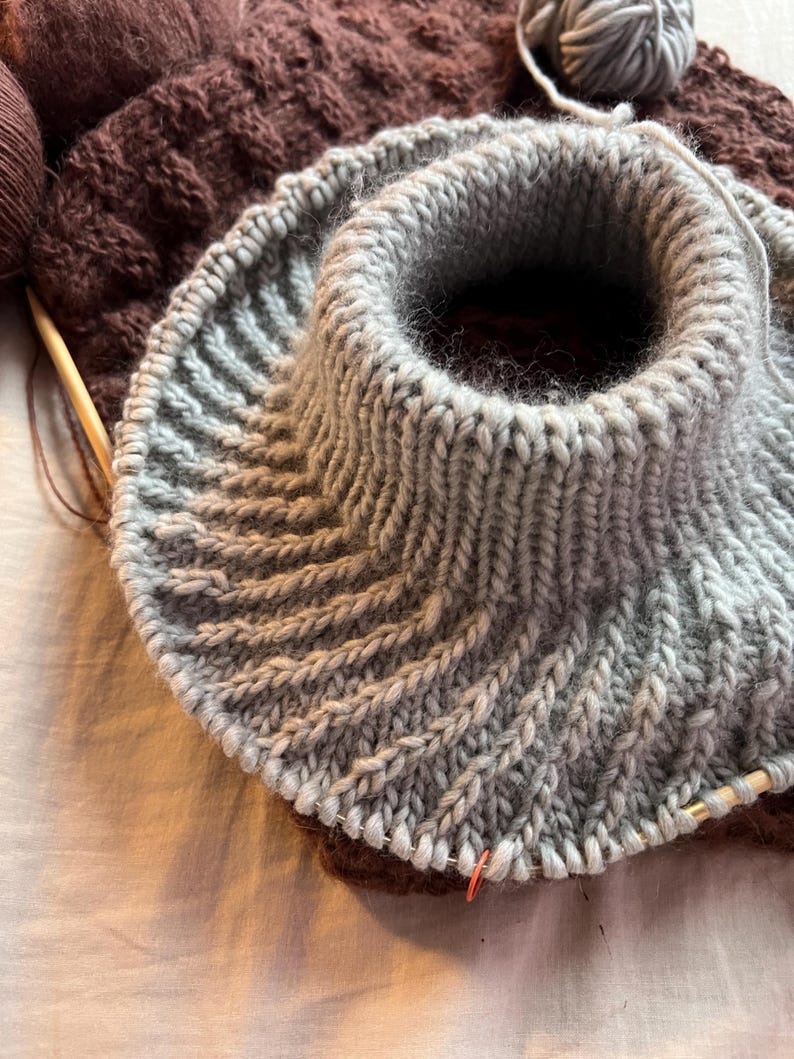 Spiral Yoke Pullover Knitting Pattern