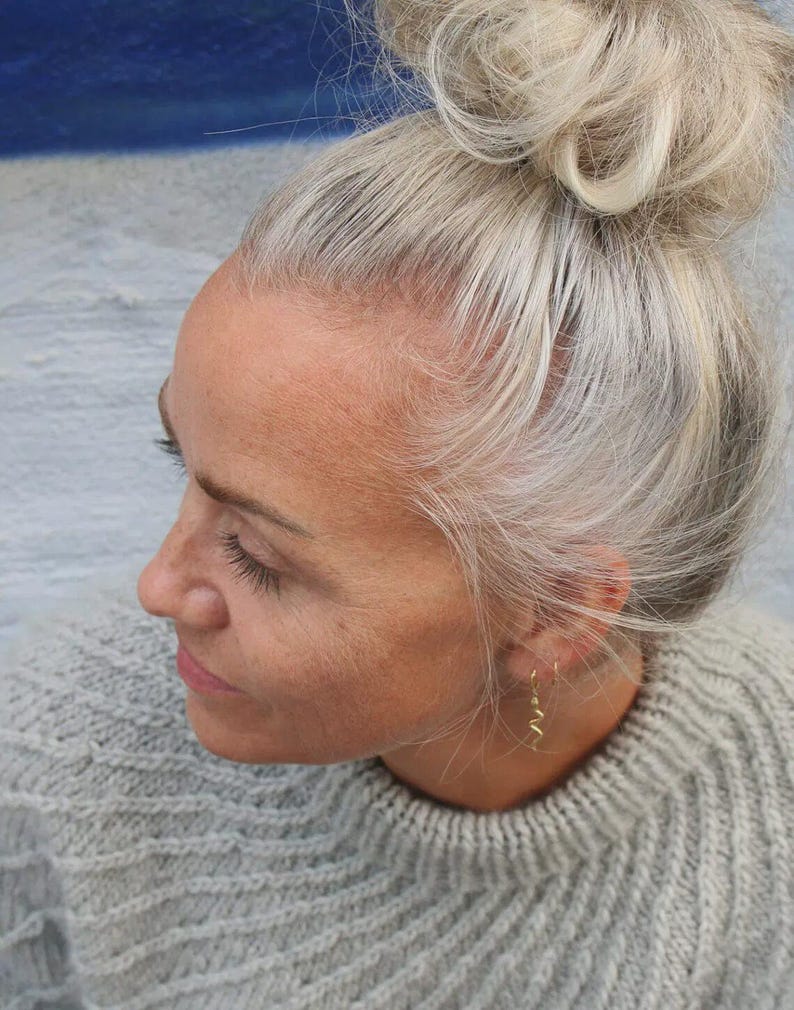 Spiral Yoke Pullover Knitting Pattern