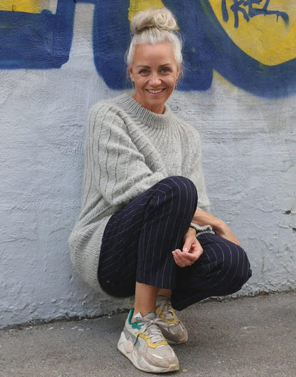 Spiral Yoke Pullover Knitting Pattern