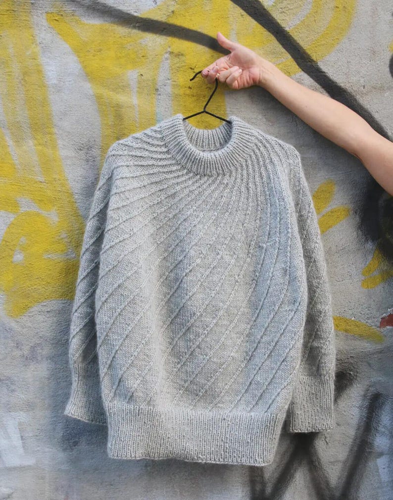 Spiral Yoke Pullover Knitting Pattern