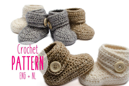 Baby booties Crochet pattern