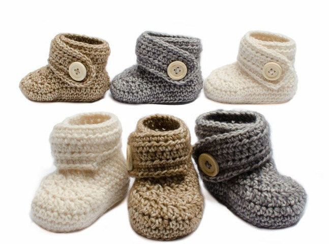 Baby booties Crochet pattern
