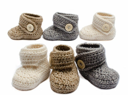 Baby booties Crochet pattern