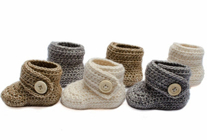 Baby booties Crochet pattern
