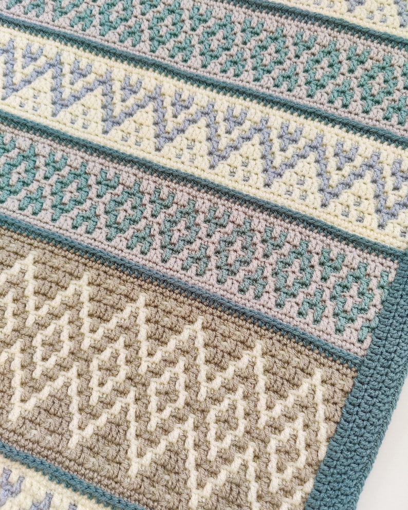 Crochet pattern Sea Crystals Blanket